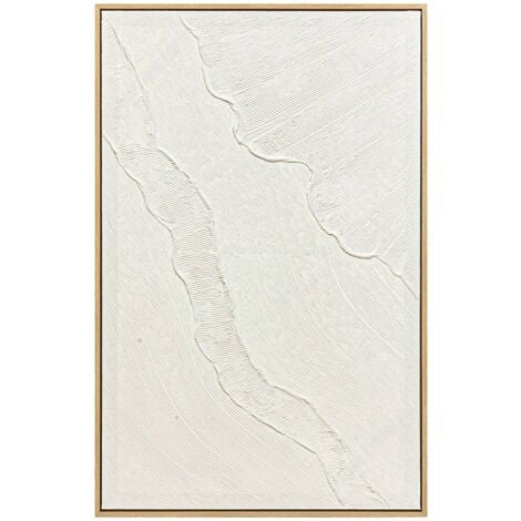 Déco mural 3D Kohana Blanc 116x75cm - Atmosphera créateur d'intérieur