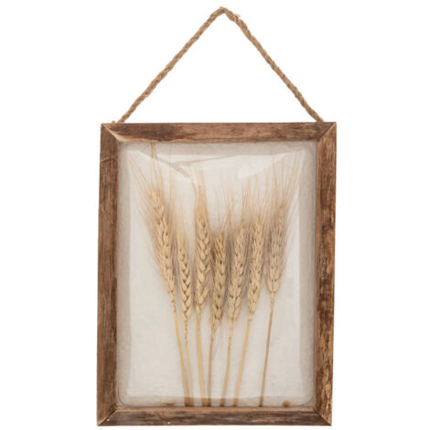 Déco Murale Bombée Blés "Jonas" 34cm Marron