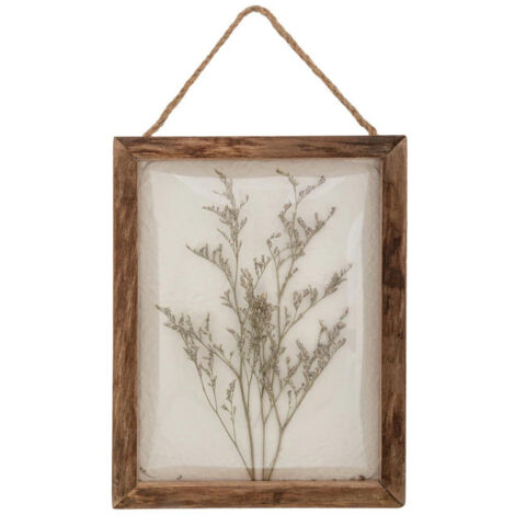 Déco Murale Bombée Fleurs "Jonas" 34cm Marron
