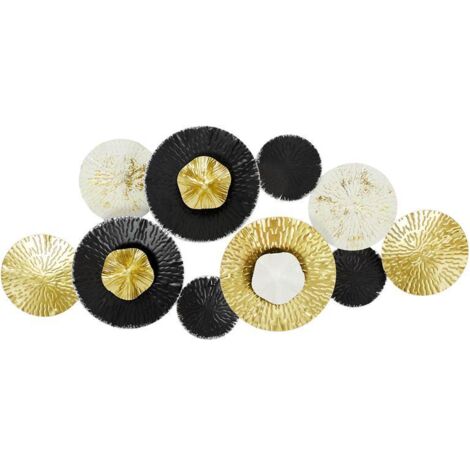 Deco Murale Dore Blanc Et Noir