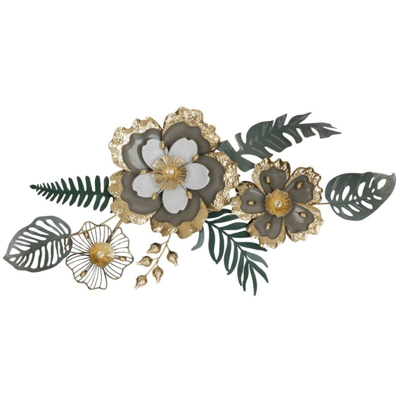 Déco murale Elisabeth métal noir 110x57cm Atmosphera créateur d'intérieur