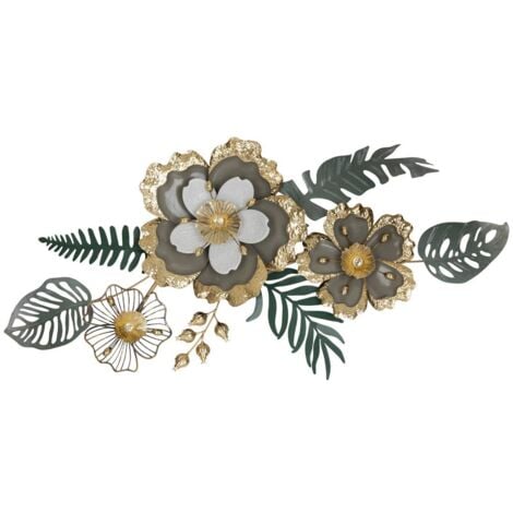 Déco murale Elisabeth métal noir 110x57cm - Atmosphera créateur d'intérieur