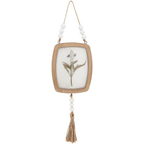 Déco murale fleurs Jayden bois 16x12cm - Atmosphera créateur d'intérieur