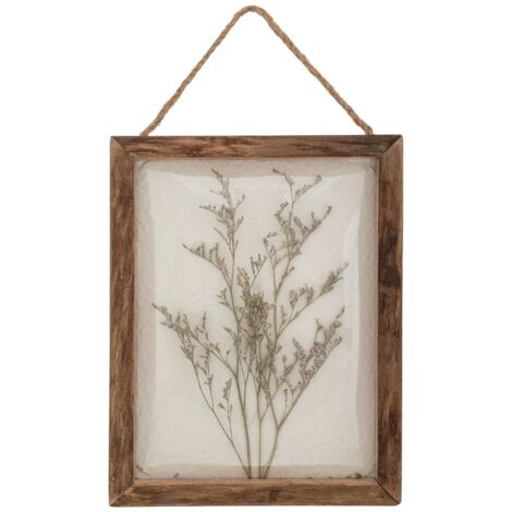 Déco murale fleurs Jonas bois 20x25cm - Atmosphera créateur d'intérieur