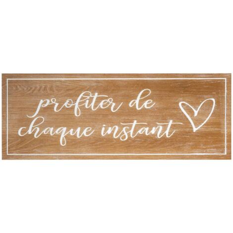 Déco murale Matias manuscrite 80x30cm - Atmosphera créateur d'intérieur - Marron