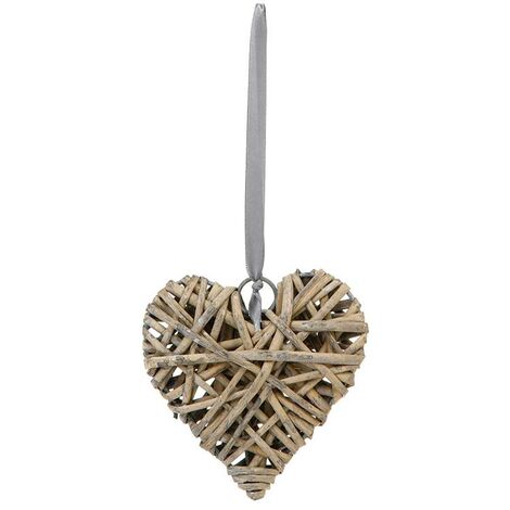 Déco murale osier coeur D12cm - Atmosphera créateur d'intérieur