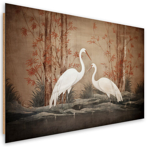 Deco panel picture, Animal Oriental Bird - 90x60