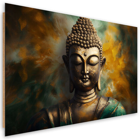Deco panel picture, Buddha Statue Abstract - 100x70