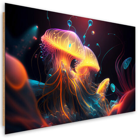 Deco panel print, Colourful marine abstraction - 100x70