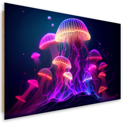 Deco panel print, Neon abstraction - 100x70