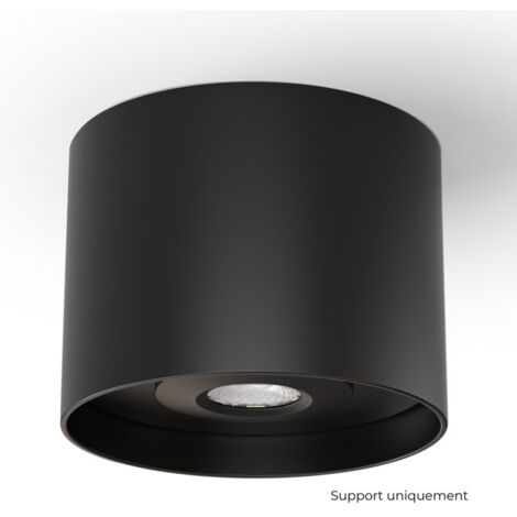 DECOCIEL Support installation saillie plafond béton - Coloris Noir mat pour CANIS / DRACO / TWO - D002MB - SOLUM
