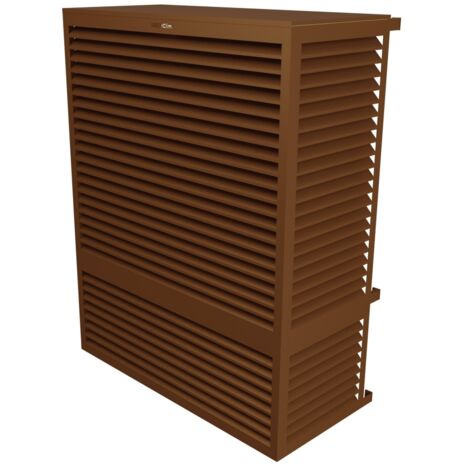 DECOCLIM - Cache unité extérieure en aluminium Brun argile 8003 taille XXL - DECXXL8003