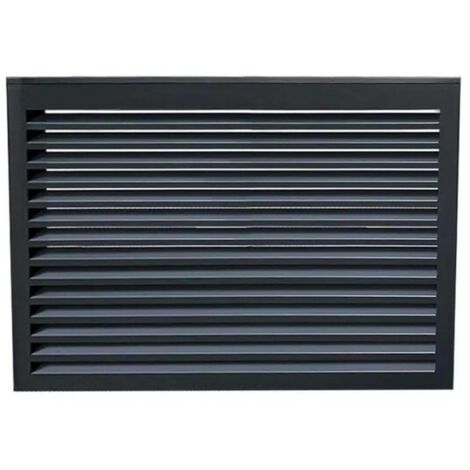 DECOCLIM - Face dos pour cache en aluminium anthracite taille M - 23AM7016-DOS