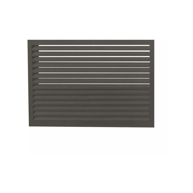 Face dos pour cache en aluminium gris terre d'ombre option xxl - 23AXXL7022-DOS - Decoclim