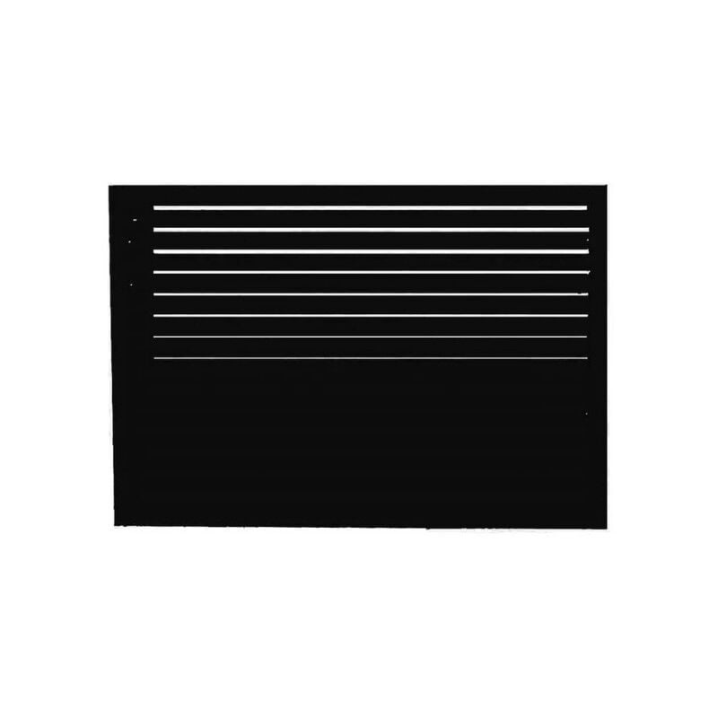 Face dos pour cache en aluminium noir foncé taille xl - 23AXL9005-DOS - Decoclim