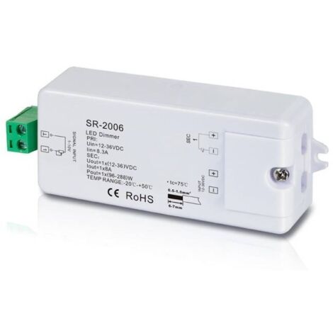 Decoder 0-10V Dimmer 12-36V - 1CH/8A