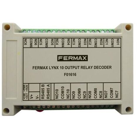 Decoder de relés Fermax meet 10 salidas para control de ascensores y dispositivos