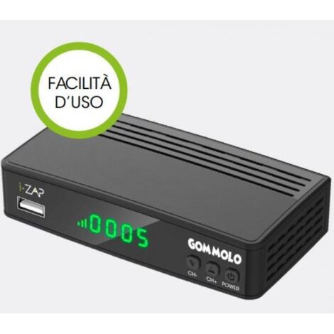 DECODER DIGITALE TERRESTRE HD DVB T T2 HEVC 10 USB PLAY HDMI SCART