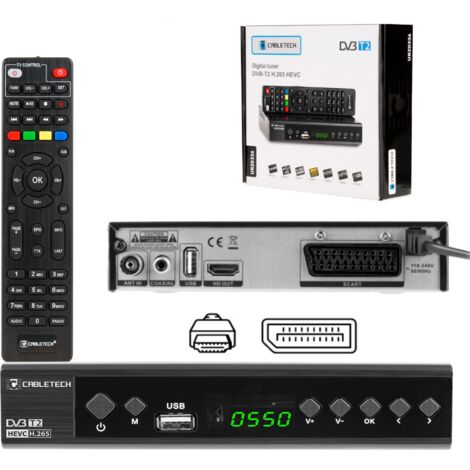 Decoder TV terrestre DVB-T2 DVB-C Hevc H.265 10 bit Cabletech