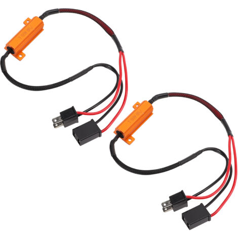 Décodeur Anti-Clignotement H7 pour Phares LED, Boîtier en Aluminium