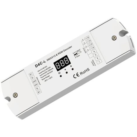 Décodeur DMX512 12-48V DC - 350-1200mA/canal - 4 canaux