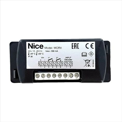 Decodificatore per 1 MOM oppure 4 MOT collegate con memoria BM1000 Nice MORX