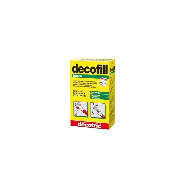 

Decofill argamasa de volveado a taper y de alisado 500 g interior - Decotric