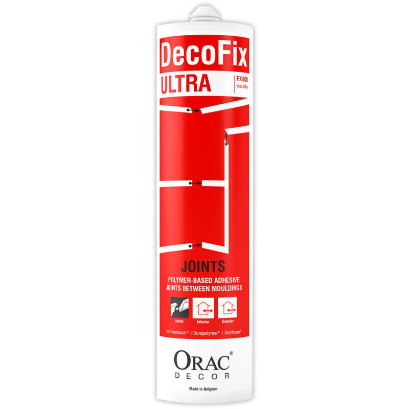 Orac - DecoFix Ultra Installation adhesive 270 ml polyurethane-based glue Decor FX400 seam joints between mouldings