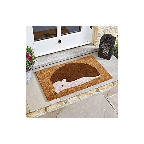 Decoir Doormat Door Mat Natural Look Mat Slip Resistant PVC Backing Novelty Animal Wildlife Design Safe Anti-Slip Indoor Outdoor Use (Spike)