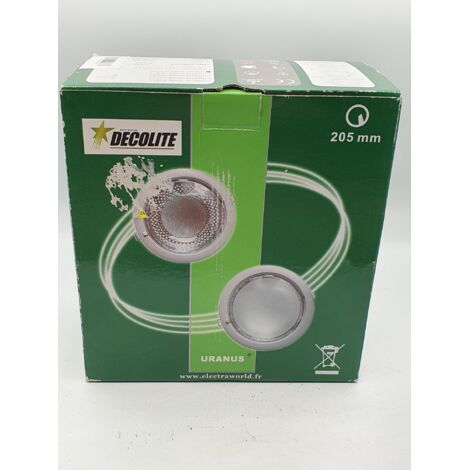 DECOLITE - Spot encastré - URANUS URA226 - Ø 205 mm - 2x26W G24Q-3 - Ballast électronique - 4000K - Verre opale - RAL 7035 - Lampes incluses - Voir photos pour détails