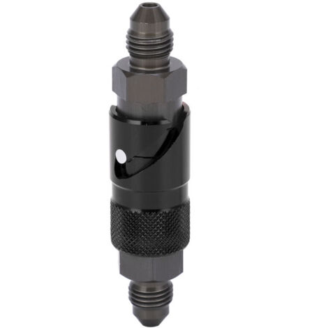 Déconnexion de la conduite de frein, raccord de tuyau de frein en alliage d'aluminium universel pour motos de voiture(le noir).