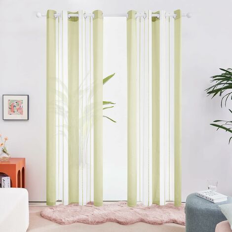 Vorhang transparent grün