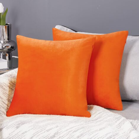 Orange Throw Pillow Covers 18x18, Woven Tufted Boho Pillow Cover with  Tassels, Burnt Orange Pillow Covers for Couch Sofa Bedroom Living Room（No  Pillow Insert, 1Pcs） 