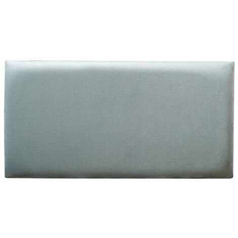 Decoon – Coussin mural en velours vert pastel 60 x 30 cm – Panneau décoratif pour tête de lit – Revêtement hydrofuge – Épaisseur 3 cm
