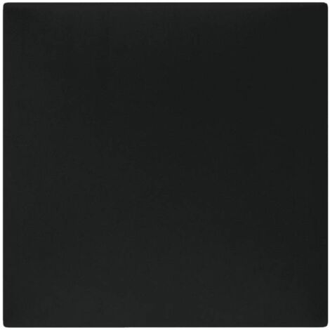 Decoon – Panneau décoratif mural en velours noir 30 x 30 cm – Épaisseur 3 cm – Revêtement hydrofuge – Isolation thermique et acoustique