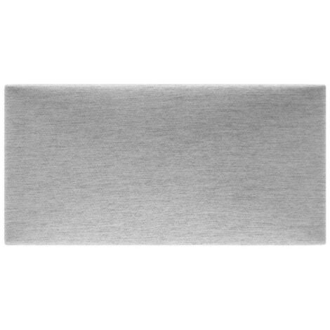 Decoon – Panneau décoratif mural rectangulaire 60 x 30 cm – Tissu hydrofuge gris – Épaisseur 3 cm – Isolation thermique et atténuation sonore