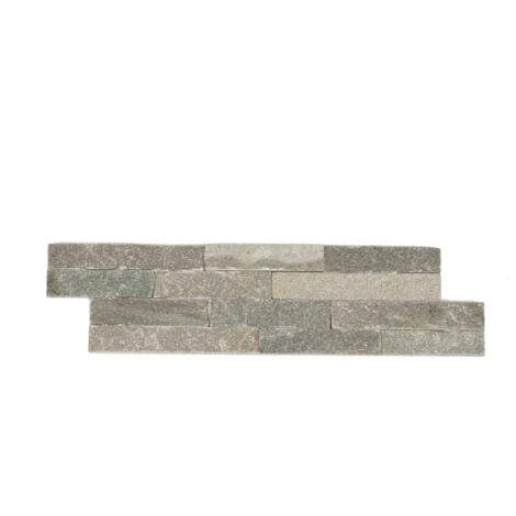 Decoon – Plaquette de parement en pierre naturelle gris 0,468 m2 – Idéale pour décoration intérieure – Finition soignée et nuances élégantes