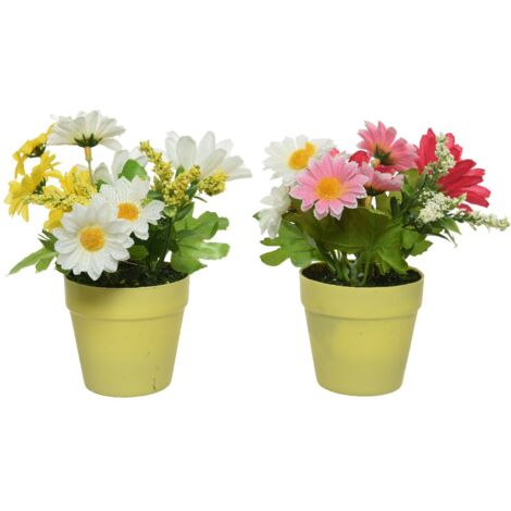 Décor De Fleurs.Dans Vase Diam 15 Cm