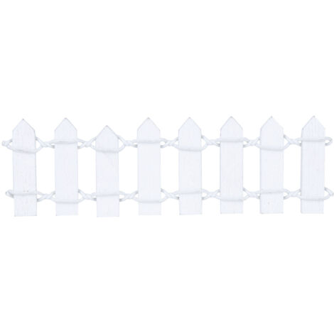 Décor de Jardin Fée en Bois Blanc pour Pots de Plantes - Ornement Clôture Mignon