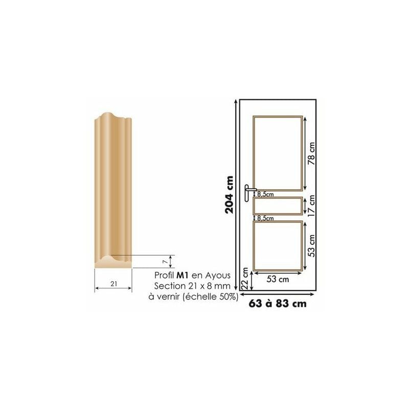 Décor de Porte Classique M1 3 panneaux - SKYLAB