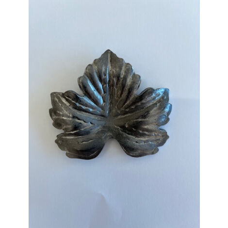 Décor feuille de vigne - Hauteur 85mm Longueur 85mm - À souder - DECO FER FORGE
