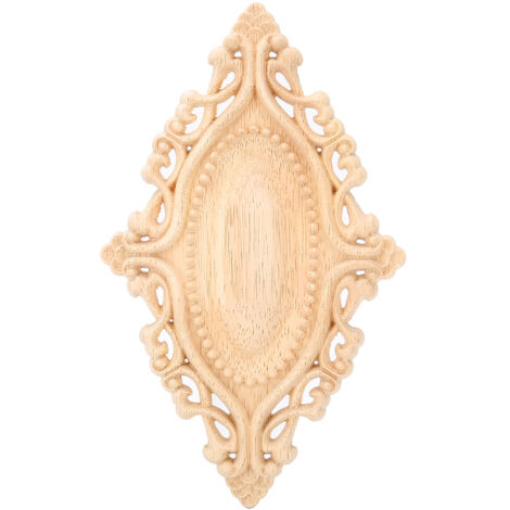 Décor mural sculpté en bois naturel pour meubles et intérieur