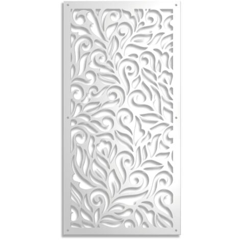 DECOR - Pannello in PVC traforato - spessore 10mm - Colore: bianco - Misura: 73x148 cm
