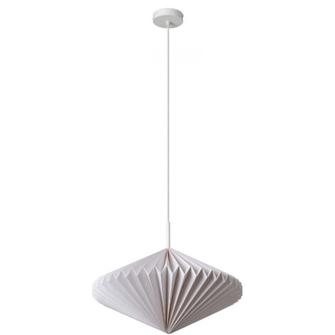 Decor Paper Lantern Diamond Pendant E27 White