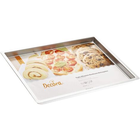 Decora 0062648 Teglia Professionale 30x40xh2,5cm Rettangolare Anodizzata