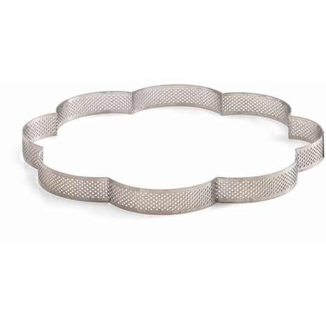 DECORA 0064082 FORMA MICROFORATA FIORE 24 X 24 X 3,5 H CM ACCIAIO INOX