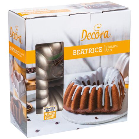 Decora 0080110 Stampo Antiaderente Beatrice 28 X 27 X 10 h Cm, In Alluminio Pressofuso, per realizzare preparazioni dolci e salate.