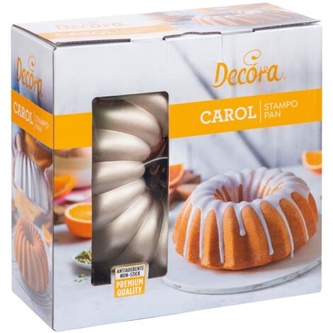 Decora 0080114 Stampo Antiaderente Carol Ø 24 X 10 h Cm, In Alluminio Pressofuso, per realizzare preparazioni dolci e salate.