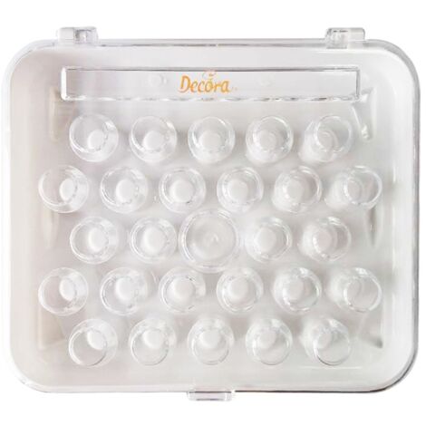 Decora 0263662 Scatola Portacornetti 26 Cavita in Plastica 18 X 16 X 4 Cm