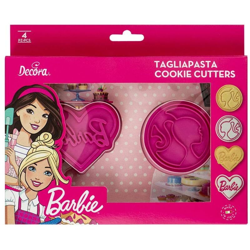0403000 Tagliapasta con Imprimi Barbie, Plastic